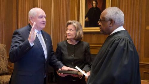 Sonny Perdue Sworn in as 31st U.S. Secretary of Agriculture