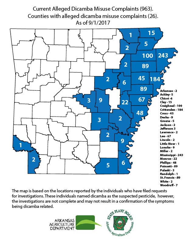 Monsanto solicita a la Junta de Plantas del Estado de Arkansas sobre Dicamba