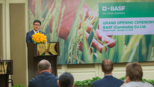 BASF Opens in Cambodia, to Launch Crop Protection Products