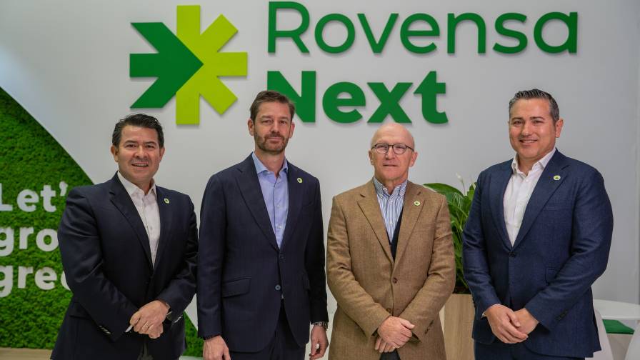José Alfredo García, Co-COO Rovensa Next, Javier Calleja, incoming CEO Rovensa Group, Eric van Innis, CEO Rovensa Group and Carlos Ledó, Co-COO Rovensa Next