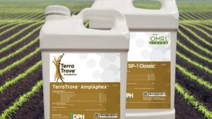 El biofertilizante TerraTrove AmplAphex recibe el sello OMRI por su producción orgánica certificada.