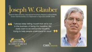 CAST Names Former USDA Chief Economist Dr. Joseph Glauber 2026 Recipient of the CAST Lifetime Achievement Award